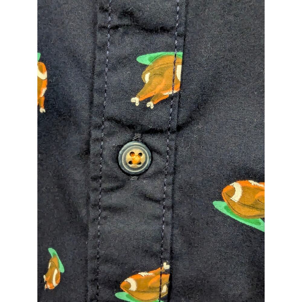 MBX Premium Goods Turkey Football Print Button-Up Shirt Men's (Size S)